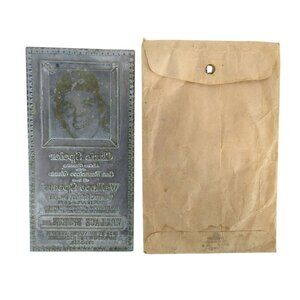 Vintage 90s Chris Speier Baseball Sports Metal Printing Press Plate Stamp